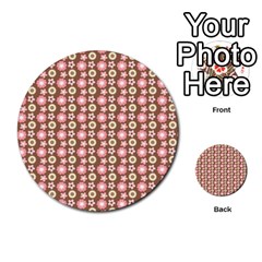 Cute Floral Pattern Multi-purpose Cards (round)  by GardenOfOphir