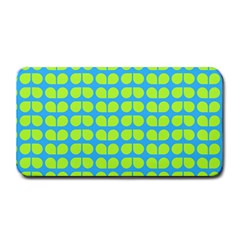 Blue Lime Leaf Pattern Medium Bar Mats by GardenOfOphir