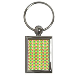 Cute Floral Pattern Key Chains (Rectangle) 