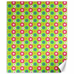 Cute Floral Pattern Canvas 8  x 10 