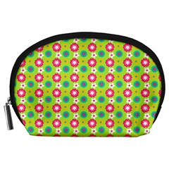 Cute Floral Pattern Accessory Pouches (large) 