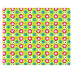 Cute Floral Pattern Double Sided Flano Blanket (Small) 