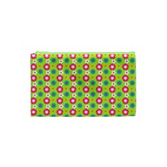 Cute Floral Pattern Cosmetic Bag (xs) by GardenOfOphir