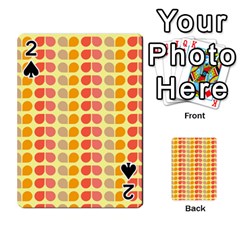 Colorful Leaf Pattern Playing Cards 54 Designs  by GardenOfOphir