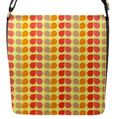 Colorful Leaf Pattern Flap Messenger Bag (s) by GardenOfOphir