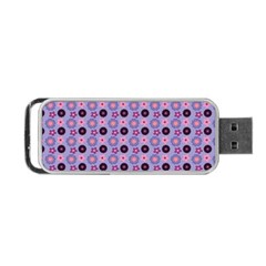 Cute Floral Pattern Portable Usb Flash (two Sides) by GardenOfOphir