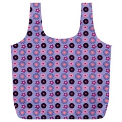 Cute Floral Pattern Full Print Recycle Bags (l)  by GardenOfOphir