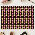 Cute Floral Pattern Cosmetic Bag (XXXL)  Back