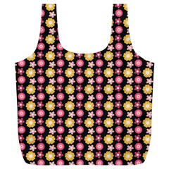 Cute Floral Pattern Full Print Recycle Bags (l)  by GardenOfOphir