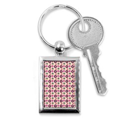 Cute Floral Pattern Key Chains (rectangle)  by GardenOfOphir