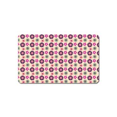 Cute Floral Pattern Magnet (name Card) by GardenOfOphir