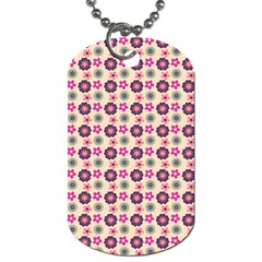 Cute Floral Pattern Dog Tag (one Side) by GardenOfOphir