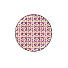 Cute Floral Pattern Hat Clip Ball Marker (4 Pack) by GardenOfOphir