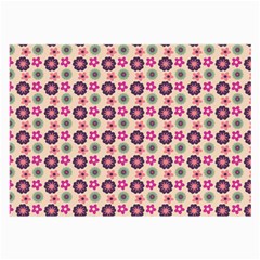 Cute Floral Pattern Large Glasses Cloth (2-side) by GardenOfOphir