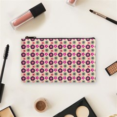 Cute Floral Pattern Cosmetic Bag (small)  by GardenOfOphir