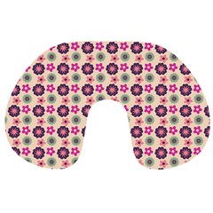 Cute Floral Pattern Travel Neck Pillows by GardenOfOphir