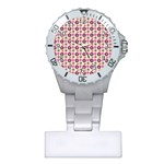 Cute Floral Pattern Nurses Watches Front