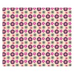 Cute Floral Pattern Double Sided Flano Blanket (Small)  50 x40  Blanket Back