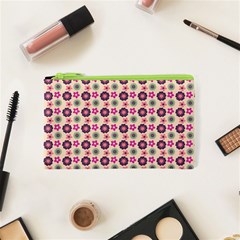 Cute Floral Pattern Cosmetic Bag (xs) by GardenOfOphir