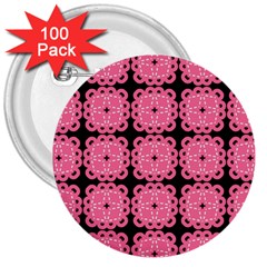 Cute Pretty Elegant Pattern 3  Buttons (100 pack) 