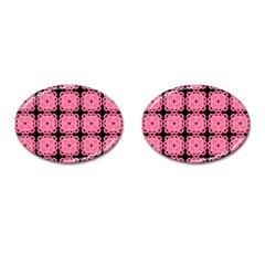 Cute Pretty Elegant Pattern Cufflinks (Oval)