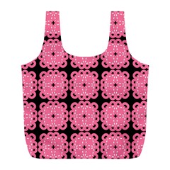 Cute Pretty Elegant Pattern Full Print Recycle Bags (L) 