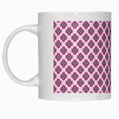 Cute Pretty Elegant Pattern White Mugs