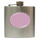 Cute Pretty Elegant Pattern Hip Flask (6 oz) Front