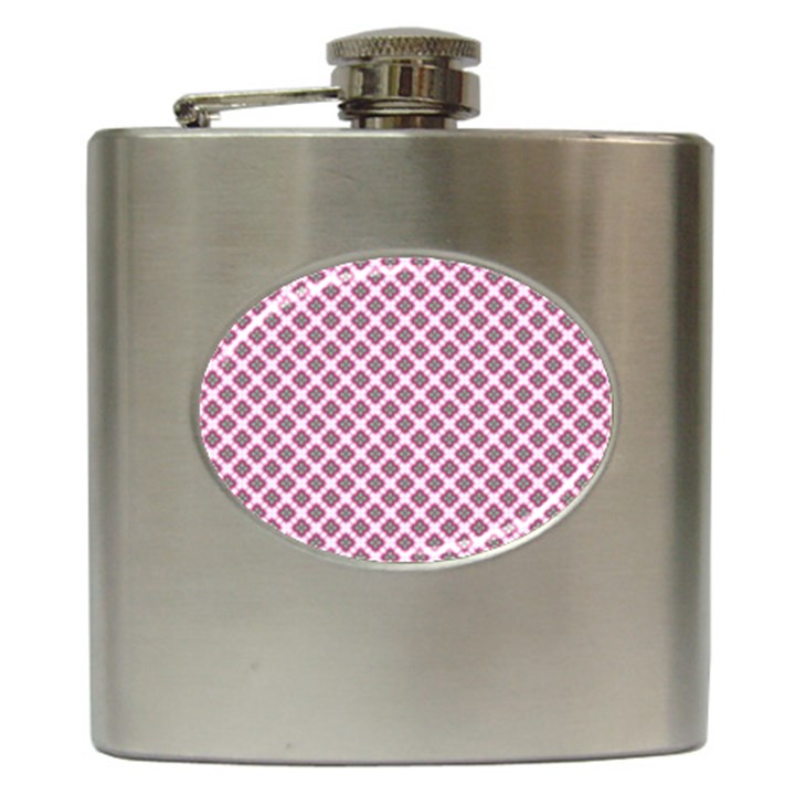 Cute Pretty Elegant Pattern Hip Flask (6 oz)