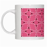 Cute Pretty Elegant Pattern White Mugs Left