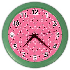 Cute Pretty Elegant Pattern Color Wall Clocks by GardenOfOphir