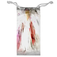 Abstract Angel In White Jewelry Bags by digitaldivadesigns