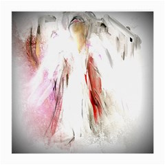 Abstract Angel In White Medium Glasses Cloth by digitaldivadesigns