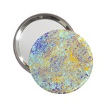 Abstract Earth Tones With Blue  2.25  Handbag Mirrors Front