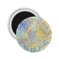 Abstract Earth Tones With Blue  2 25  Magnets by digitaldivadesigns