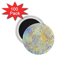 Abstract Earth Tones With Blue  1 75  Magnets (100 Pack) 