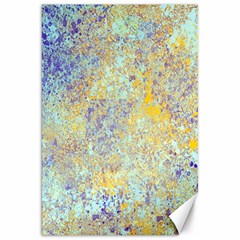 Abstract Earth Tones With Blue  Canvas 20  X 30  