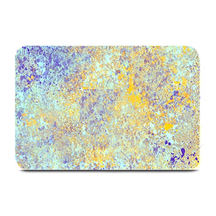 Abstract Earth Tones With Blue  Plate Mats