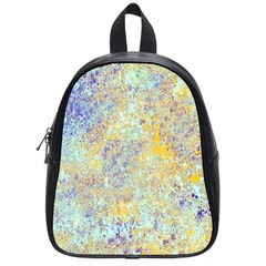 Abstract Earth Tones With Blue  School Bags (small) 