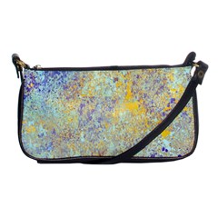 Abstract Earth Tones With Blue  Shoulder Clutch Bags