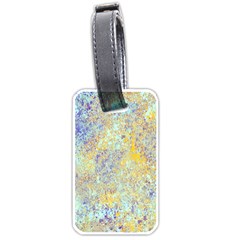 Abstract Earth Tones With Blue  Luggage Tags (one Side) 