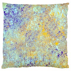 Abstract Earth Tones With Blue  Standard Flano Cushion Cases (two Sides)  by digitaldivadesigns