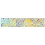 Abstract Earth Tones With Blue  Flano Scarf (Small)  Front