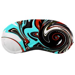 Abstract in Aqua, Orange, and Black Sleeping Masks