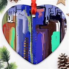 Abstract City Design Ornament (heart)  by digitaldivadesigns