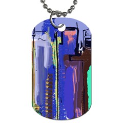 Abstract City Design Dog Tag (two Sides) by digitaldivadesigns