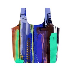 Abstract City Design Full Print Recycle Bags (m)  by digitaldivadesigns