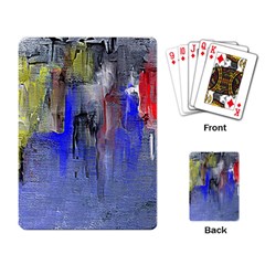 Hazy City Abstract Design Playing Card by digitaldivadesigns