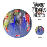 Hazy City Abstract Design Playing Cards 54 (Round)  Front - Diamond8