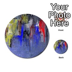 Hazy City Abstract Design Multi-purpose Cards (round)  by digitaldivadesigns